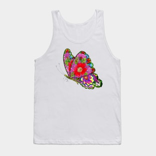 Flower butterfly art Tank Top